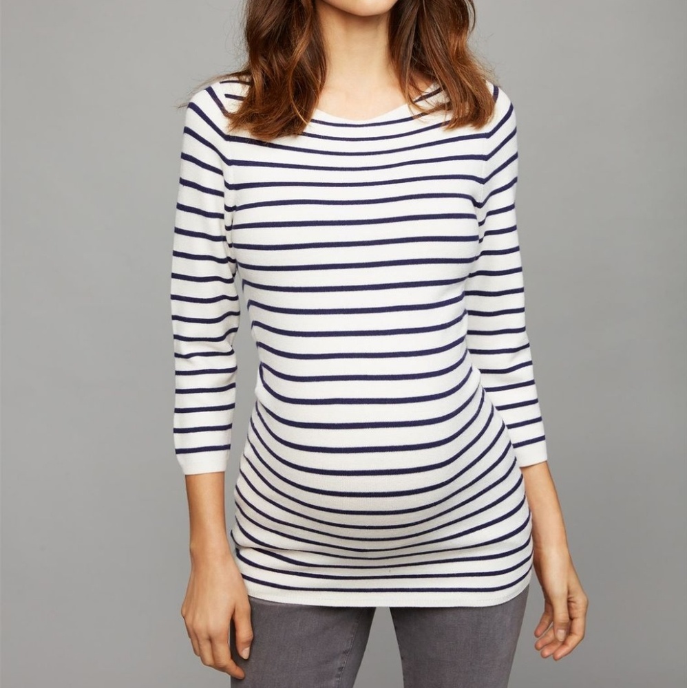 A Pea in the Pod back interest maternity sweater